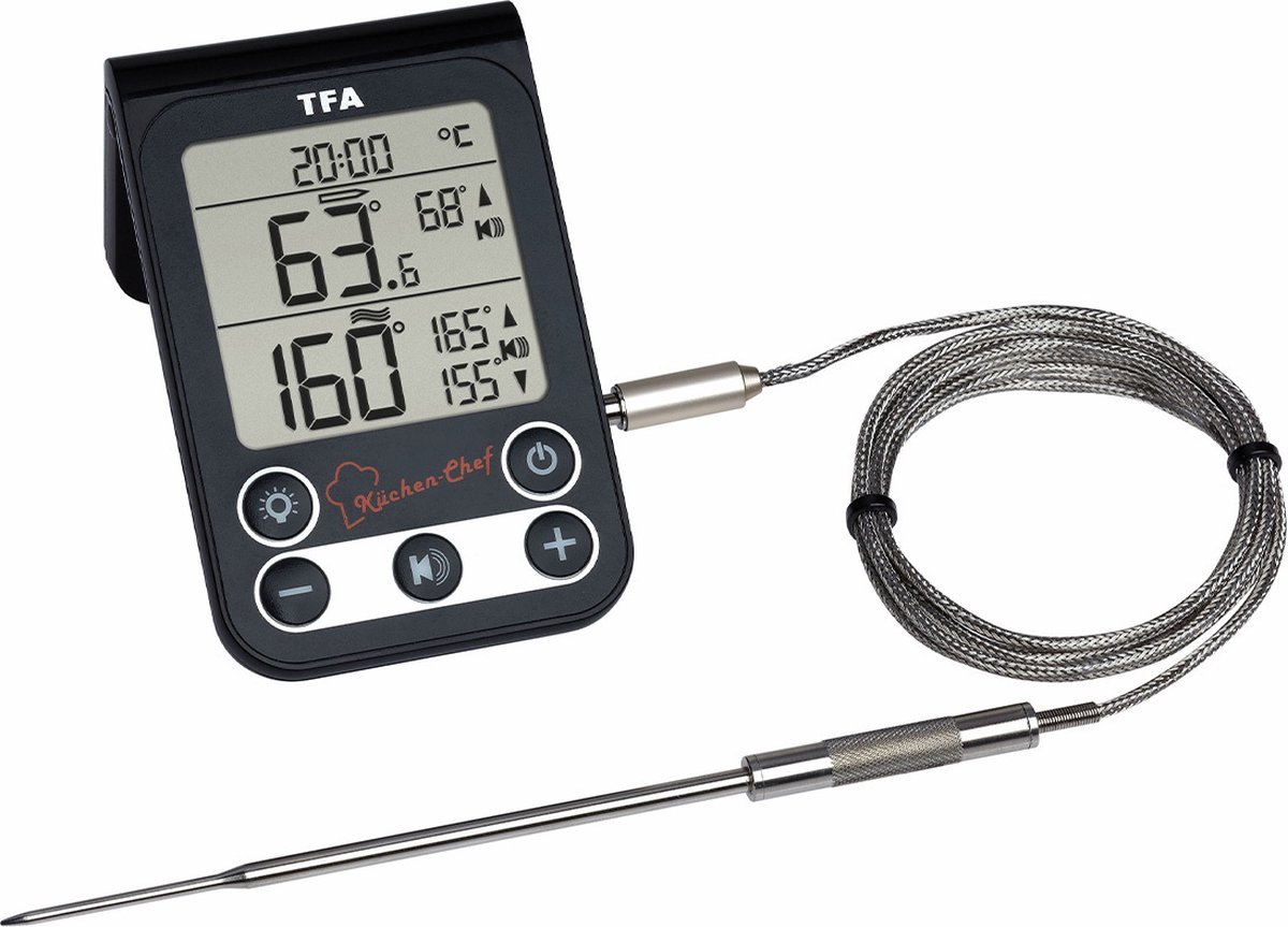 TFA Digitale BBQ Vlees/Oven thermometer - 14.1512.01 keuken-chef