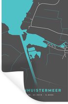 Muurstickers - Sticker Folie - Stadskaart - Kaart - Plattegrond - Idskenhuistermeer -Meer - Nederland - 40x60 cm - Plakfolie - Muurstickers Kinderkamer - Zelfklevend Behang - Zelfklevend behangpapier - Stickerfolie