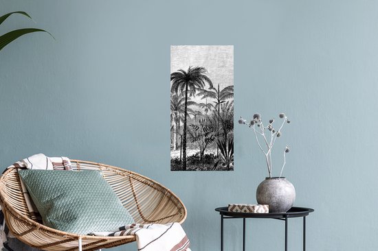 Stickers muraux - Film autocollant - Design - Arbre - Jungle - 20x40 cm - Film adhésif - Stickers muraux chambre d'enfant - Papier peint autocollant