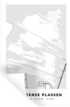 Muurstickers - Sticker Folie - Nederland - Water - Stadskaart - Ankeveense Plassen - Plattegrond - 40x60 cm - Plakfolie - Muurstickers Kinderkamer - Zelfklevend Behang - Zelfklevend behangpapier - Stickerfolie