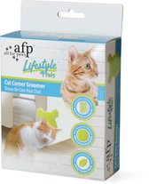 AFP Lifestyle 4 Pets – Katten Groomer hoek – Hoekborstel zelf – Kat borstel – Inclusief Catnip