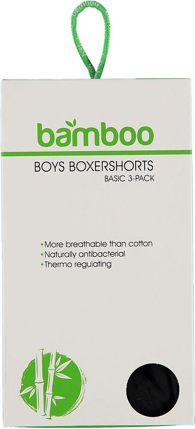 Apollo jongens boxershorts bamboo | MAAT 158/164 | 3-pack | zwart - Apollo