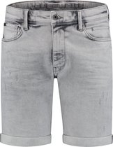 Purewhite -  Heren Skinny Fit   Korte Broek  - Grijs - Maat 34