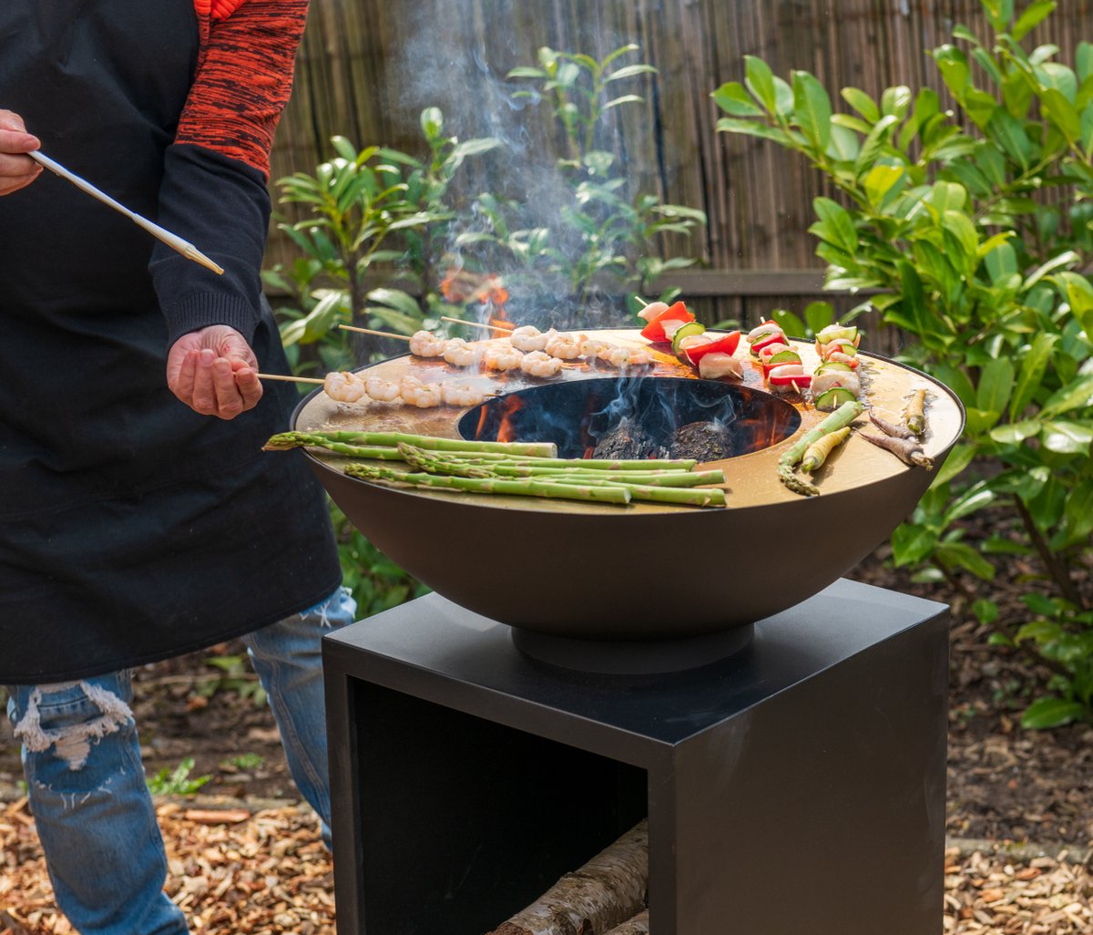 RedFire Onyx Classic Vuurschaal BBQ - Ø 60 cm - Zwart