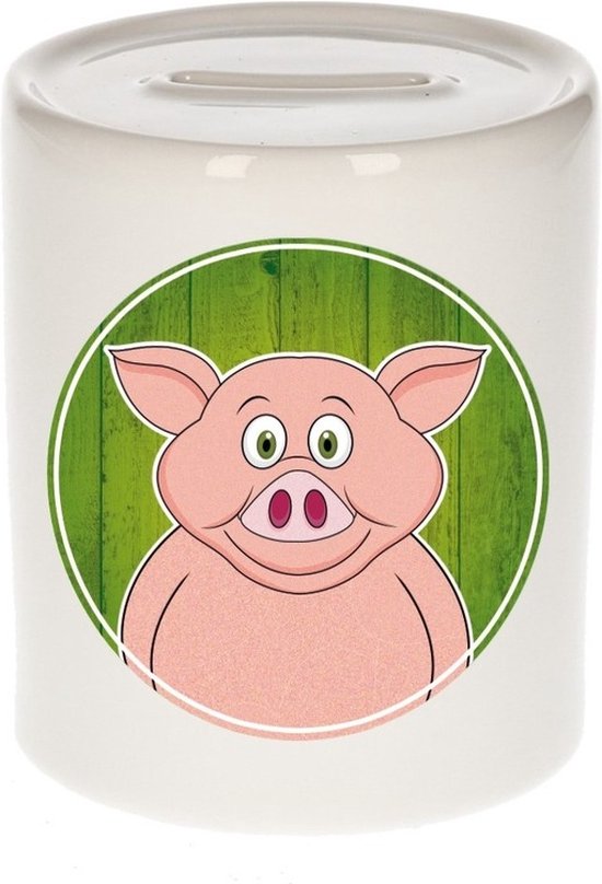 Spaarpot eenhoorn kat/poes met slotje - 17 x 12 cm - katten/dieren - Spaarpotten winkel