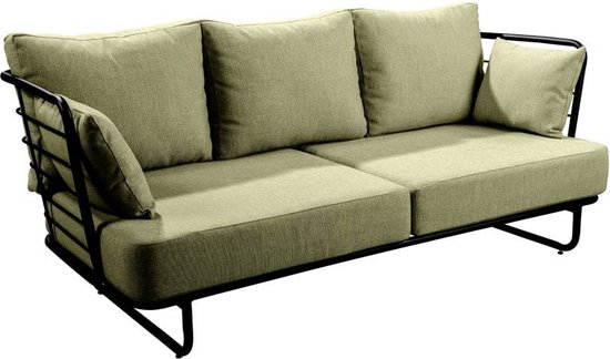 Yoi - Taiyo sofa 3 seater alu black/emerald green