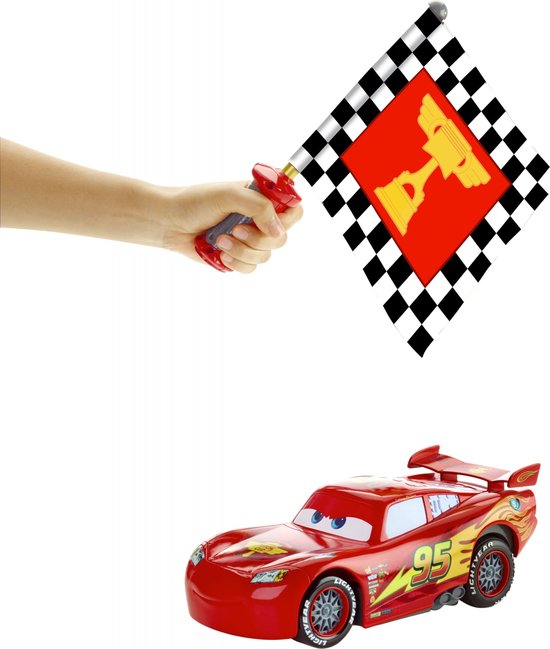 MATTEL Voiture Flash McQueen Interactive - Cars 3 pas cher 