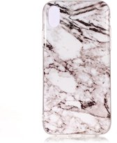 Peachy Marmer grijze TPU hoesje iPhone XR Case - Grijs