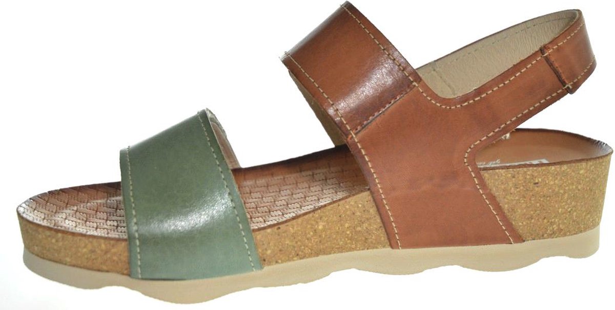 Pikolinos Sandaal Mahon W9E 0503C1 Cognac Groen
