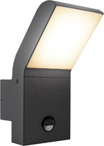 Andor - Moderne Buiten wandlamp met bewegingssensor - Aluminium/Kunststof - Antraciet