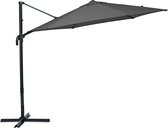 NATERIAAL - AVEA parasol - Zeshoekig - ø 290 cm - 5,46 m² - Zonwering 95% UV - Parasol - Aluminium - Polyester - Grijs hexagonaal
