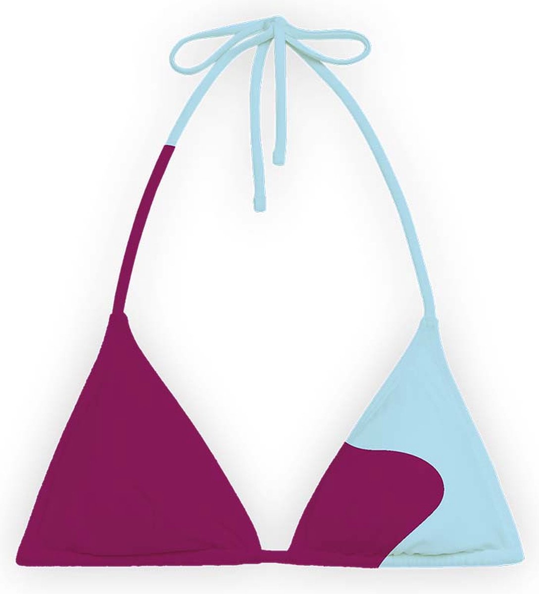 Sea'sons Official - Kleurveranderend - Triangle Bikini Top - Roze-Blauw - XS