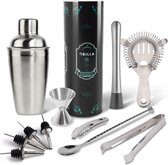Grilla Cocktail Set - Cocktail Shaker - 11-Delige Cocktailset - Cocktailshaker - RVS