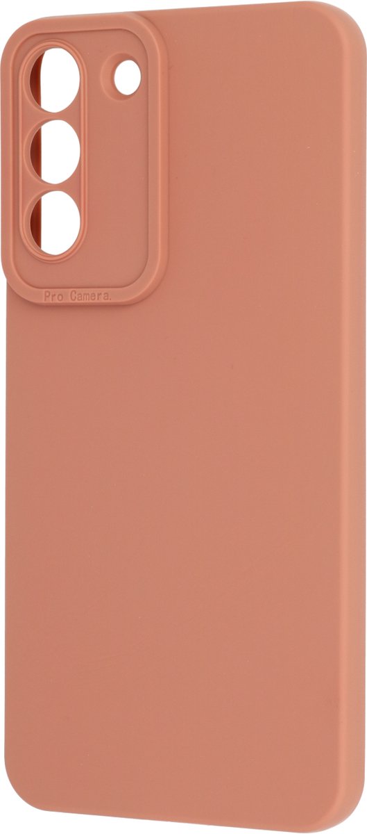 Casemania Hoesje Geschikt voor Samsung Galaxy S22 Plus - Roze - Siliconen Back Cover met Camera Bescherming