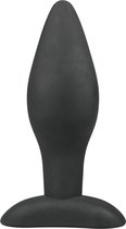 Plug anal noir en silicone - Large