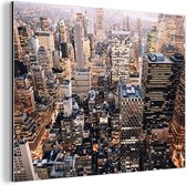 Wanddecoratie Metaal - Aluminium Schilderij Industrieel - New York - NYC - Amerika - 120x90 cm - Dibond - Foto op aluminium - Industriële muurdecoratie - Voor de woonkamer/slaapkamer