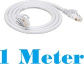 Internetkabel - 1 Meter - Wit - CAT6 Ethernet Kabel - RJ45 UTP Kabel - Netwerk Kabel