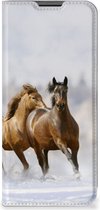 Wallet Book Case Nokia G50 Smart Cover Hoesje Paarden