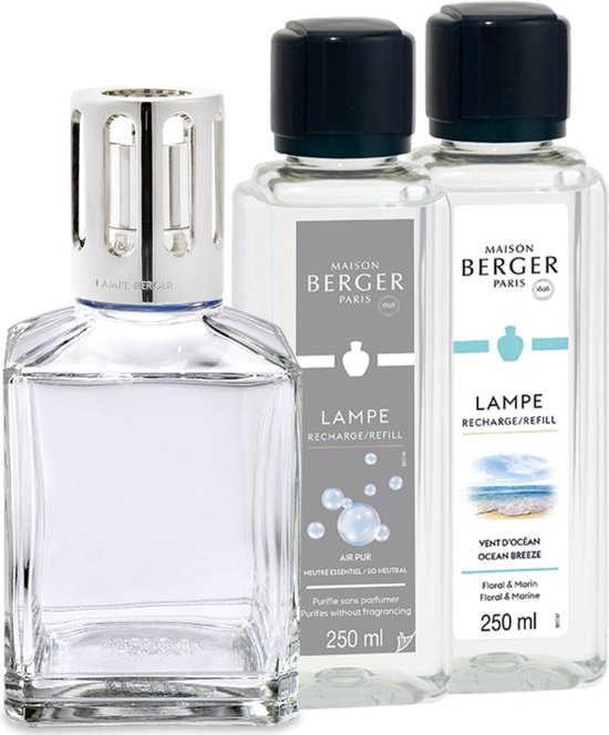 Lampe Berger® Essentielle Cube Fresh Ocean Breeze & AIR PUR Neutral 1 Vloeistof