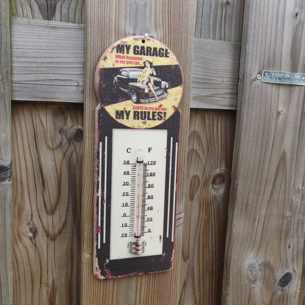 Thermomètre MY GARAGE MY RULES (US, Vintage, Retro) | bol.com