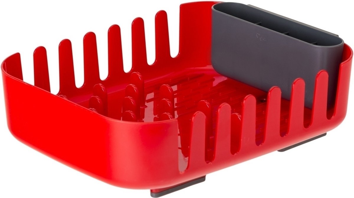 Goedkoopste VIGAR Rengo afdruiprek en afdruiprek van kunststof, ABS, rood, 38 cm