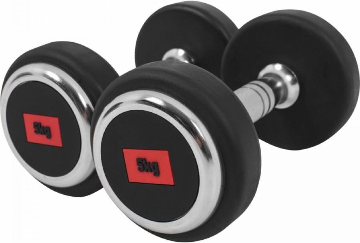 Professionele dumbellset 10 kg - 2 x 5 kg