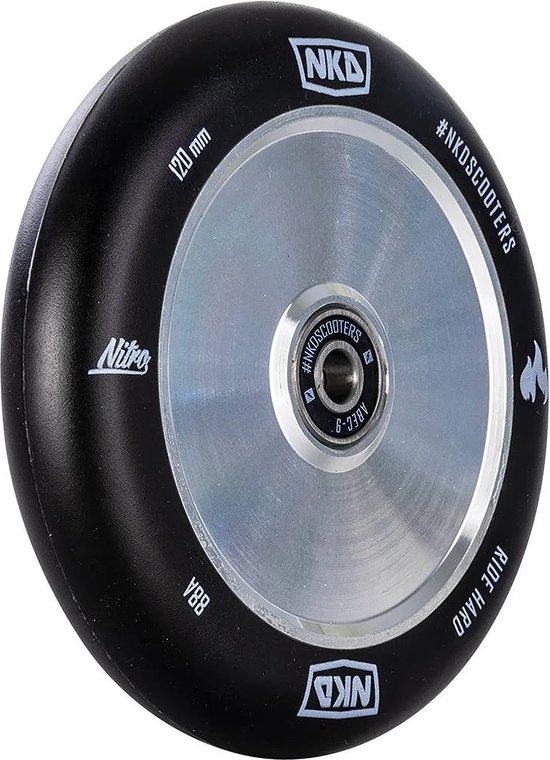 NKD Nitro 120mm ALU Elektrische Step Zwart/Zilver - NKD - €34,95