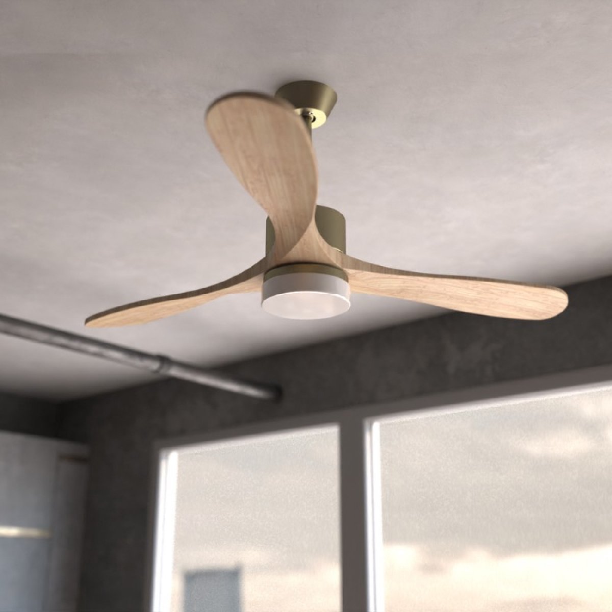 Ceiling Fan Cecotec EnergySilence Aero 5290 Golden Pro 35 W