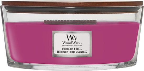 WoodWick Geurkaars Ellipse Wild Berry & Beets - 9 cm / 19 cm
