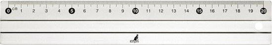 Meten Liniaal Professionele aluminiumlegering rechte liniaal beschermende schaal meet engineers tekening tool 3 maten Tekening Sjabloon Liniaal (Size : 20 CM