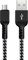 Maclean - Kabel USB -Gegevensoverdracht, 5V/2.4A, Zwart, Lengte 2m,