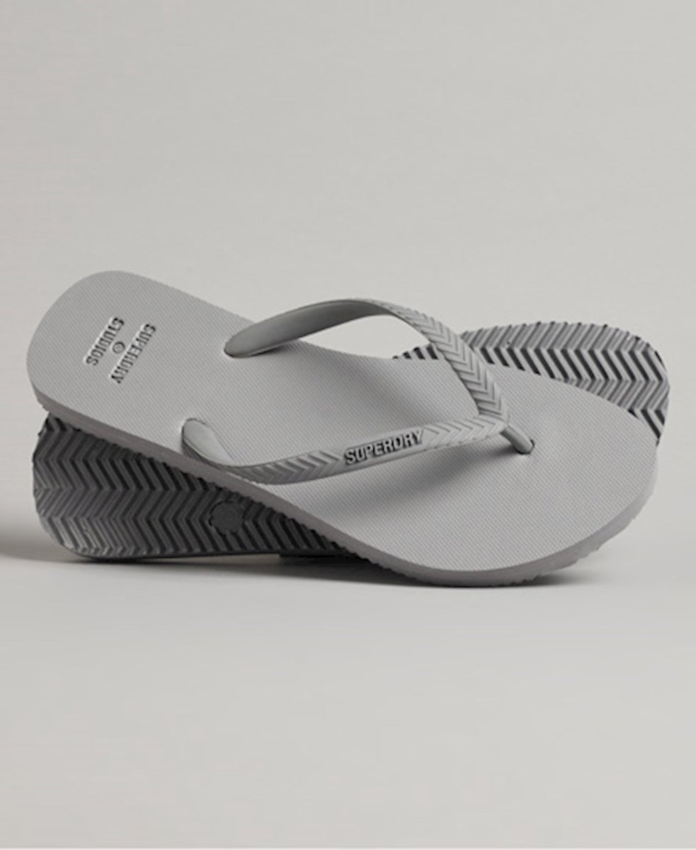 Superdry Dames Klassieke Studios teenslippers Grijs