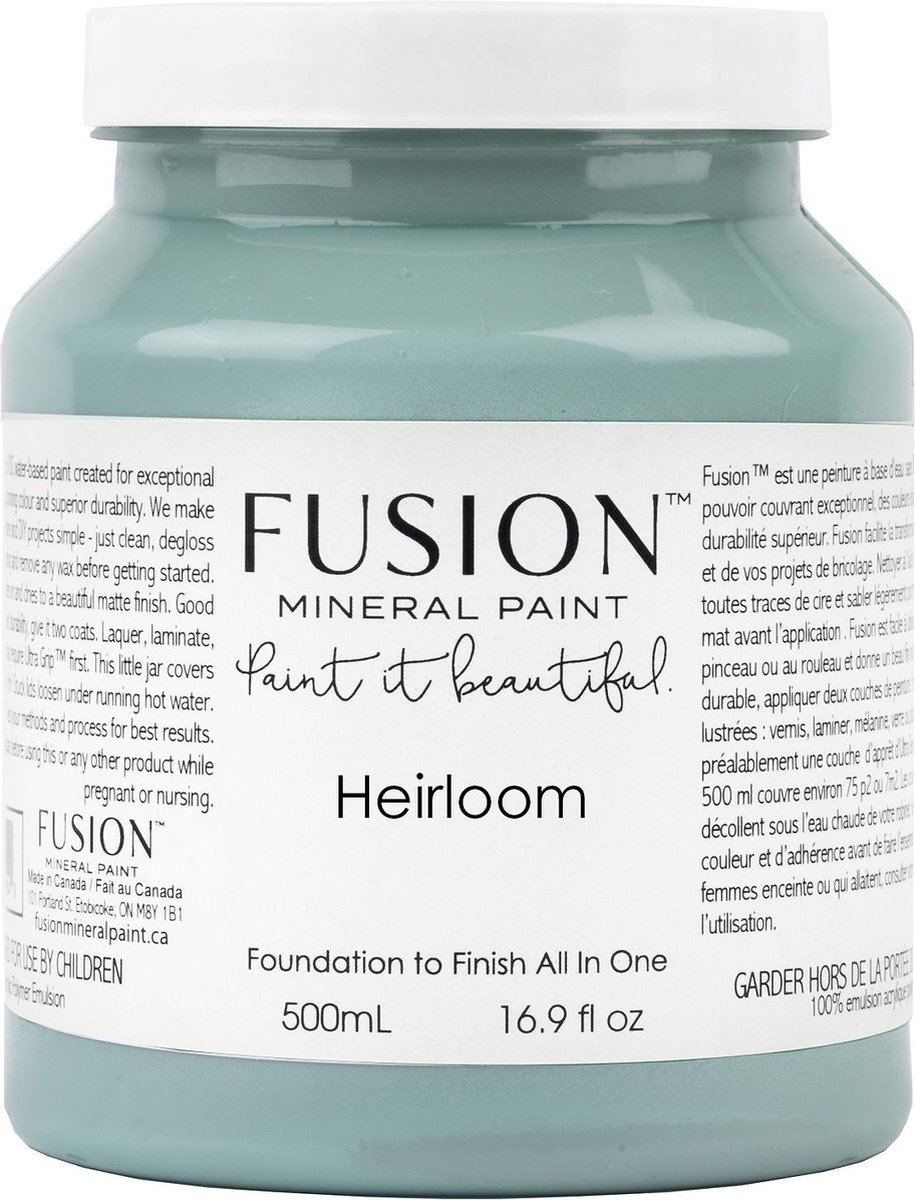 Fusion mineral paint - meubel verf - verf - blauw - heirloom - 500 ml