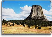 Walljar - Devils Tower - Muurdecoratie - Plexiglas schilderij