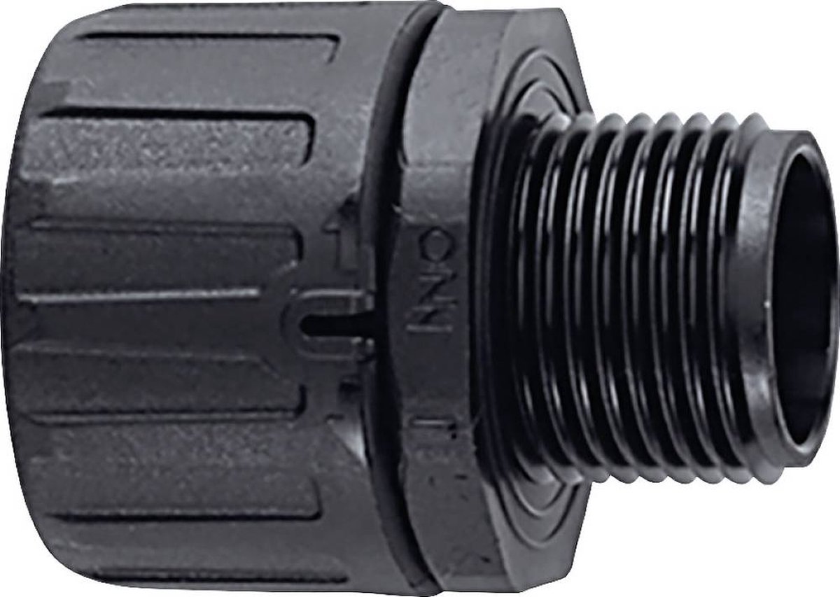 HellermannTyton 166-21024 HG18-S-M20-PA66-BK Slangbevestiging Zwart M20 Recht 1 stuk(s)