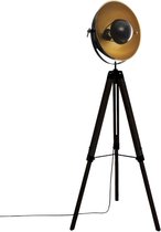 B-Home - Lamp - 3 Poten - Zwart En Goud - Ø 67 x 162 cm