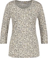 GERRY WEBER Dames Shirt met 3/4-mouwen en luipaardmotief