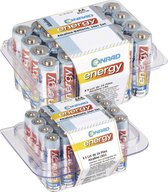 Conrad energy Batterijset AA, AAA 48 stuk(s) Incl. box