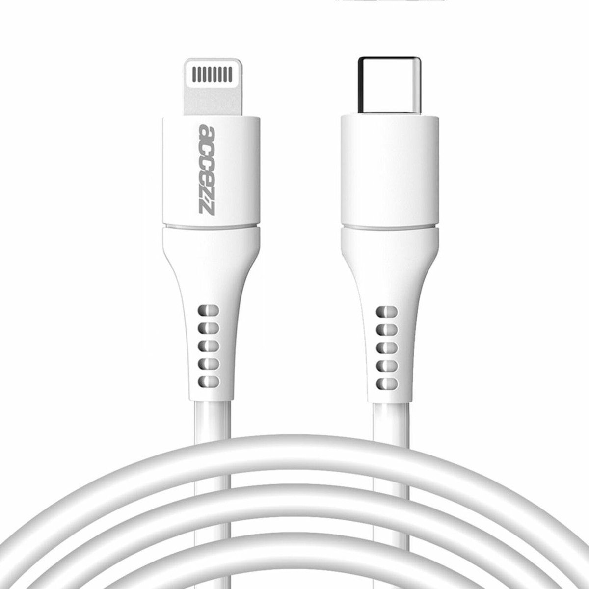 Accezz geschikt voor Lightning naar USB-C kabel - MFi certificering - 1 meter - Wit