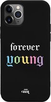 iPhone 12 Pro Max - Forever Young Black - iPhone Rainbow Quotes Case
