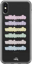 xoxo Wildhearts case voor iPhone X/XS - Wildhearts Thick Colors - xoxo Wildhearts Transparant Case