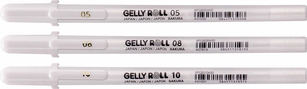 White gelly roll on sale pen