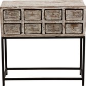 J-Line Console 8Lades Gerecycleerd Hout White Wash