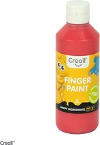 Creall vingerverf fles 250ml rood Happy Ingredients