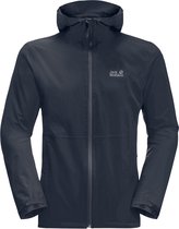 Jack Wolfskin Pack & Go Shell Men - Night blue - Outdoor Kleding - Jassen - Waterdichte jassen