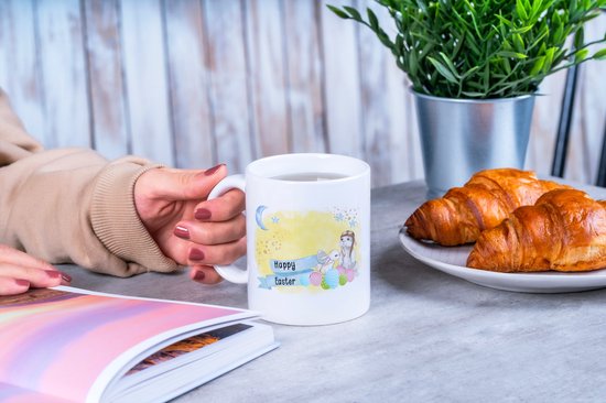 Tasse de Pâques joyeuses pâques lapin pilote | Cadeau de Pâques | Pâques | Décoration de Pâques | Décoration de Pasen | Cadeaux drôles | Tasse de café | Gobelet à café | Tasse à thé | Tasse de thé