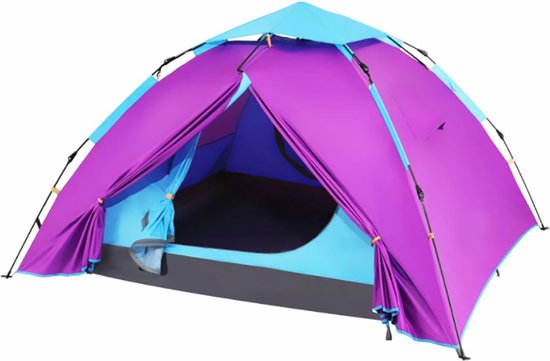 converteerbaar Reis Stier Pop Up Tent - Camping Tent 2 Personen - Outdoor Kampeertent - 2 Persoons  Tent -... | bol.com
