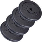 ScSPORTS® Gewichten set 40 KG - 4 x 10 kg halterschijf - Boring 30 mm - Gietijzer