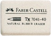 Faber gom 7041 natuurrubber 34x26x8mm 40stuks