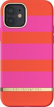 Richmond & Finch Magenta Stripe strepen hoesje voor iPhone 12 en iPhone 12 Pro - roze
